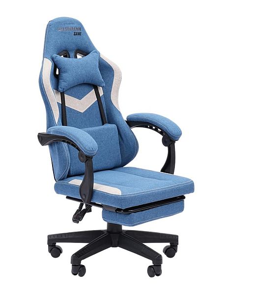 Кресло CHAIRMAN CH26 ткань, голубой - Вид 1