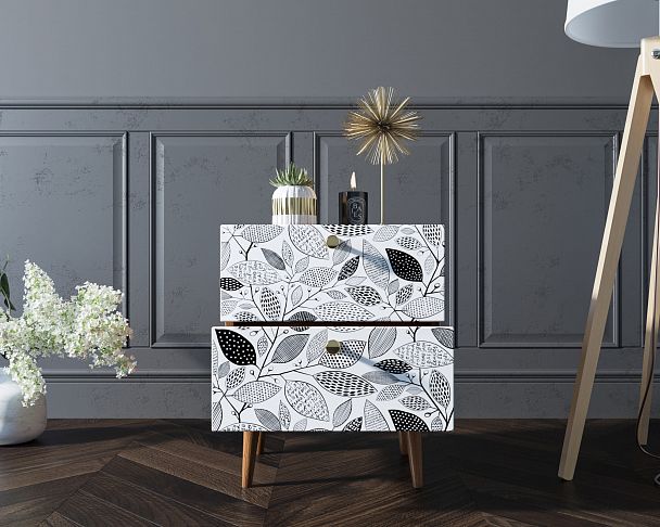 Тумбочка "Berber" с двумя ящиками 9 принт - Вид 5