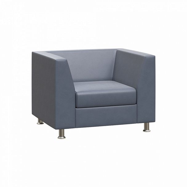 Диван с подлокотниками одноместный "PRIME" PR.DP-1 серый кз - Вид 1