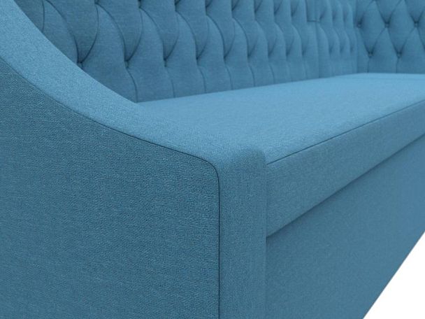 Диван кухонный угловой Мерлин правый угол Рогожка голубой - Вид 4