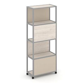 Shelf Mobile Стеллаж 5 уровней 1 секция VR.LT-STK-504.10 Денвер Светлый/Металл Серый/W-04 1000*400*2000 - Фото предпросмотра