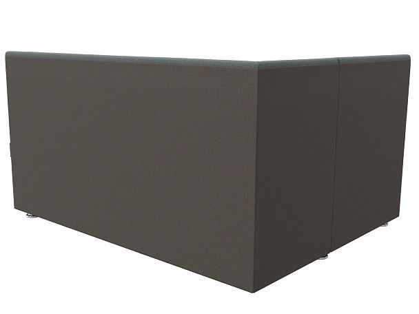 Диван кухонный угловой Уют левый угол Рогожка серый - Вид 6
