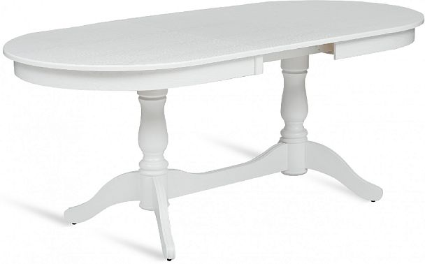 Стол деревянный раздвижной Барэнт 150(190)х90х76 Белый - Вид 4
