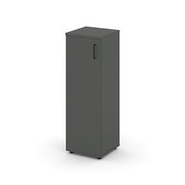 Стайл Проджект Шкаф средний узкий SN.STU-204(L) Антрацит/Черный Ручки 400*400*1203 - Фото предпросмотра