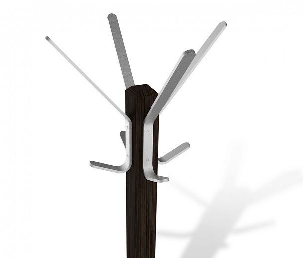 Вешалка Sheffilton Альберо SHT-CR11 напольная венге/алюм.мет - Вид 4