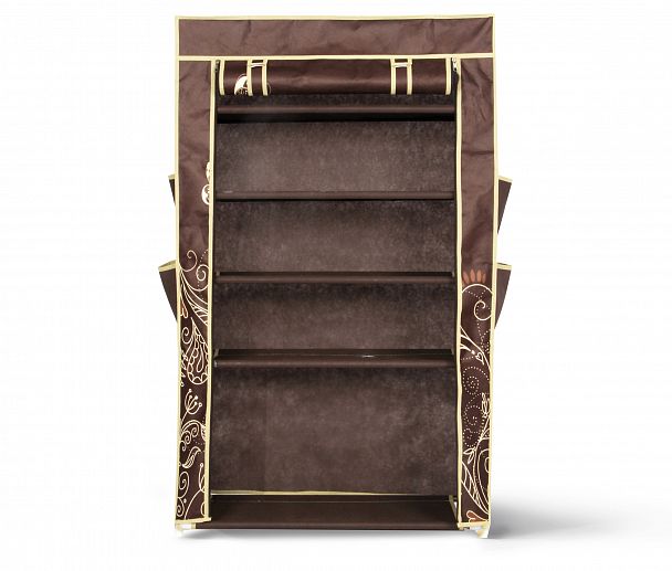 Полка д/обуви с чехлом Sheffilton SHT-SR1 темно-коричневый - Вид 3