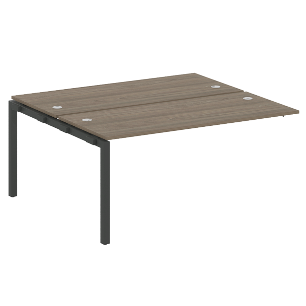 Metal System Quattro Р. ст. криволинейная на П-образном м/к 50БП.РАС-СА-2.4 Вяз/Антрацит металл 1600*2435*750 - Вид 1