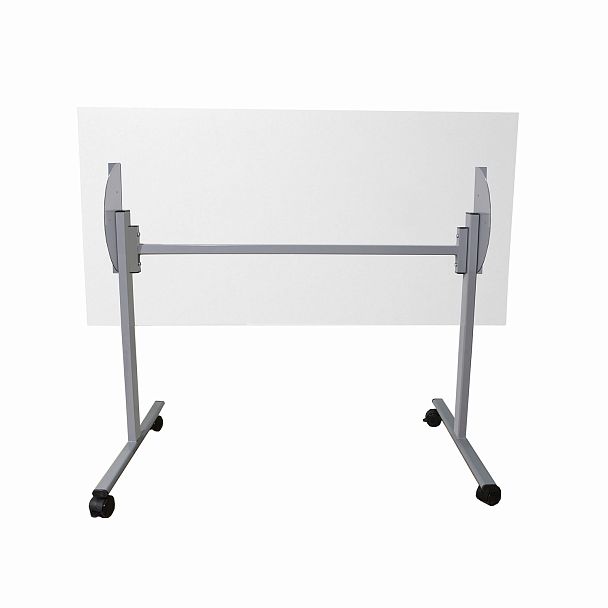 Стол складной "Эверест", 1200х600х760 мм, серый каркас, ЛДСП белая - Вид 4