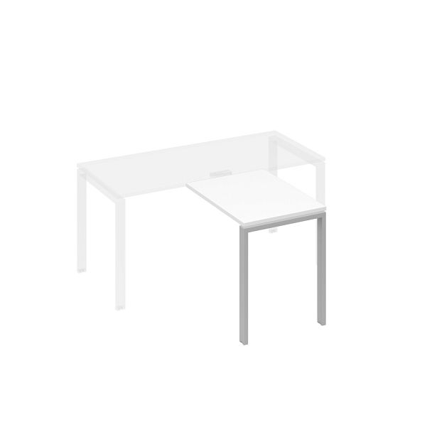 Брифинг-приставка с каркасом UNO A4 А4 Б1 071 БП белый премиум / металлокаркас серый - Вид 1