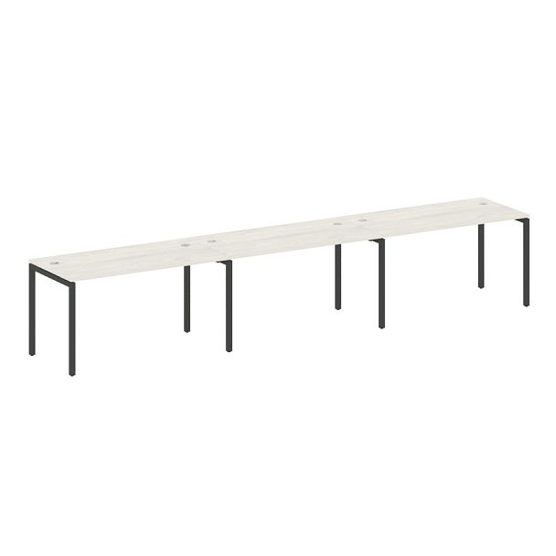 Metal System Quattro Р. ст. на 3 раб. места на П-образном м/к 40БП.СМ-3.3 Дуб наварра/Антрацит металл 4200*720*750 - Вид 1