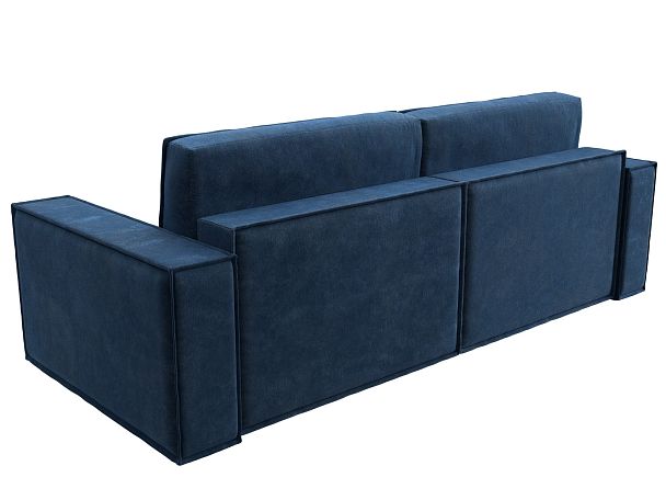Диван прямой Куба Велюр синий - Вид 6