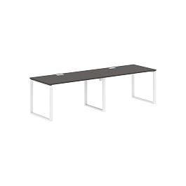 Стол 2-х местный EQWST 2780 Мокко/Белый 2726х800х750 EDIS - Фото предпросмотра