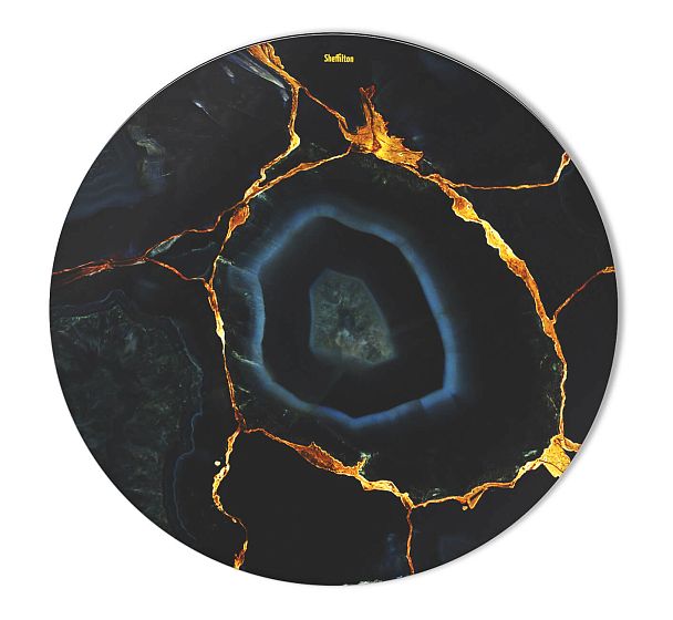 Столешница Sheffilton SHT-TT32 80 стекло/МДФ титановый кварц - Вид 2