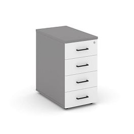 Стайл Проджект Тумба опорная/приставная SN.TOP-001 Серый Пепел/Белый/Черный Ручки 416*600*750 - Фото предпросмотра