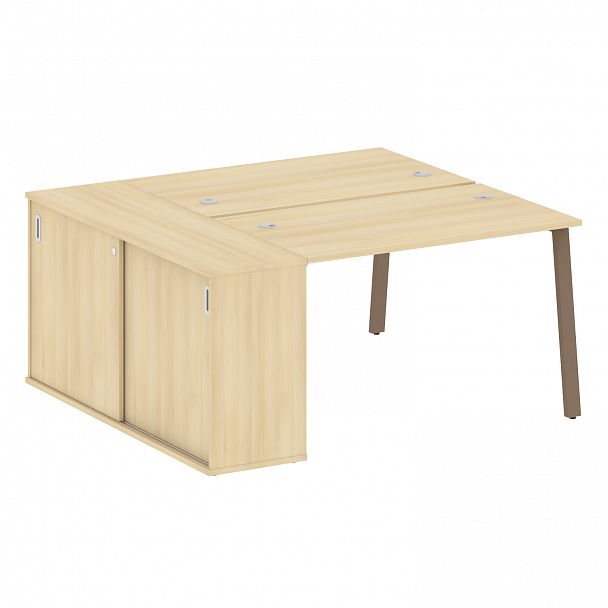 Рабочая станция "Metal System" БА.РС-СШК-1.2 акация/мокко - Вид 1