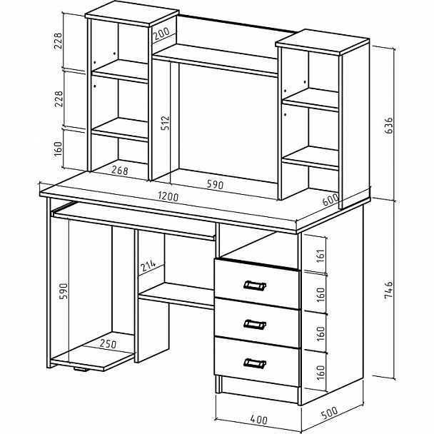 Стол компьютерный Имидж-20 - Вид 2