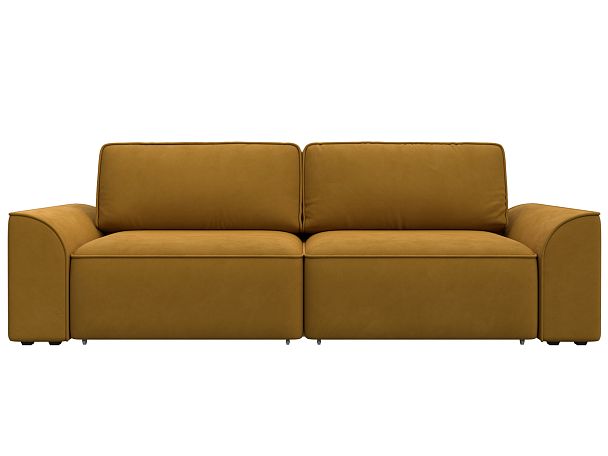 Диван прямой Лига-048 НПБ Велюр желтый - Вид 2