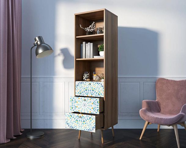 Стеллаж с ящиками Berber принт 46 арт BB45/Print_46 - Вид 2