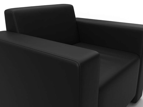 Кресло Лига-093 Экокожа черный - Вид 4