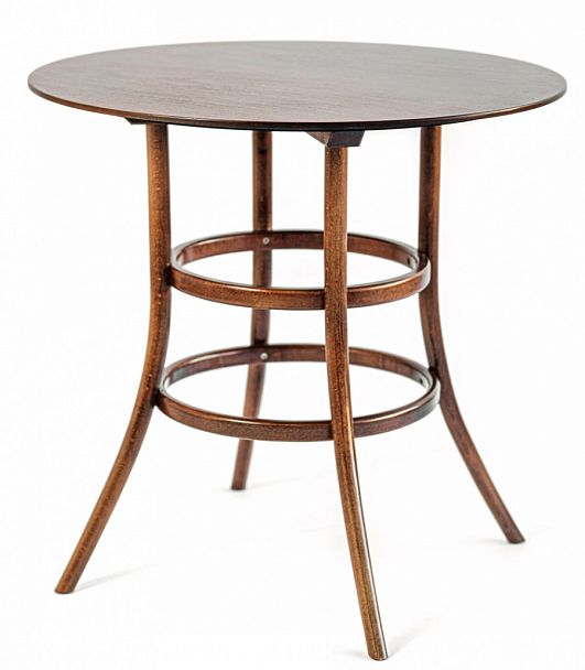 Венский стол Сатурн круглый, светлый орех - Вид 1