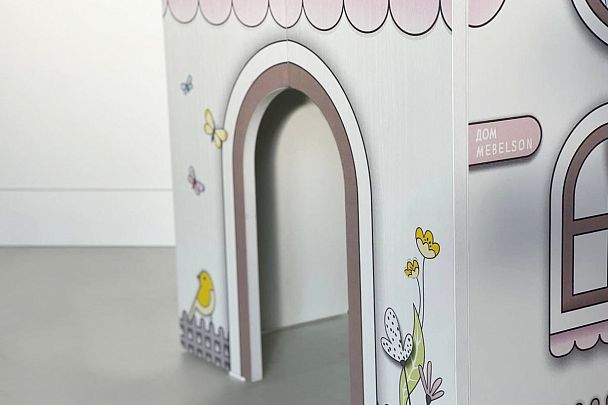 Стол Домик MK-0017.2711 белое дерево/розовый - Вид 10