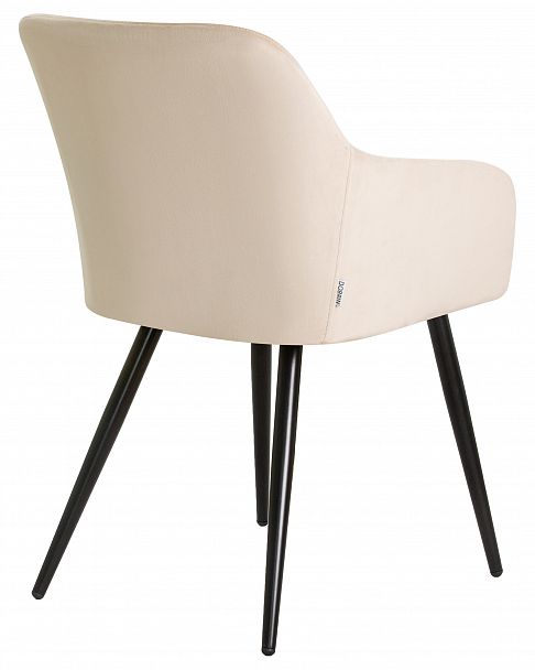 Стул обеденный DOBRIN ROBERT (черные матовые ножки, велюр V108-98 Бежевый) - Вид 4
