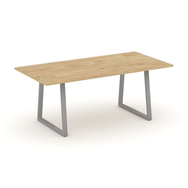 Style Project Direct Direct Стол переговорный SN-6T1.SPRG-198.3 Тиквуд Светлый/Металл Серый 1980*980*750 - Вид 1