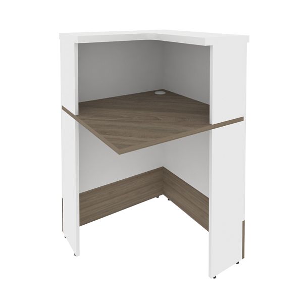 Style Угловой модуль правый Л.УМ-1 (R) Вяз/Белый 736*736*1156 - Вид 1