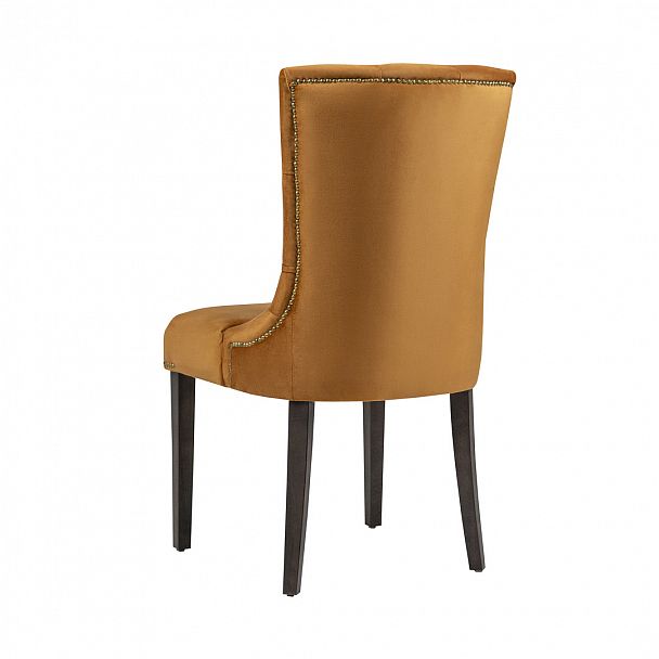 Полукресло Шарри, велюр оранжевый Softvelvet 49, венге - Вид 4