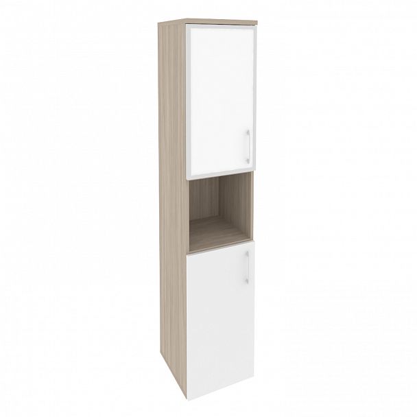 Шкаф "Onix" O.SU-1.4R white/black дуб аттик/белый - Вид 2