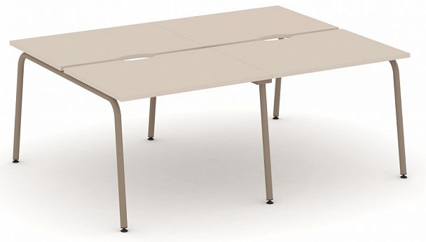 Рабочая станция на 4 места "ESTETICA" ES.D.RS-4.1-VK Капучино - Вид 1