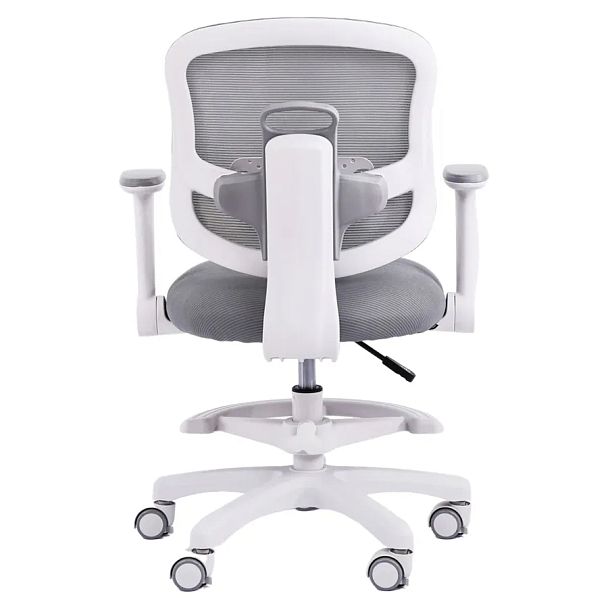 Кресло детское с подставкой для ног BRABIX KIDS "MG-215", сетка/ткань TW, серое, 533313 - Вид 5