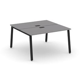 Стайл Проджект Рабочая станция двухсторонняя SN-6A.DRS-001 Серый Пепел/Металл Черный 980*1232*750 - Фото предпросмотра