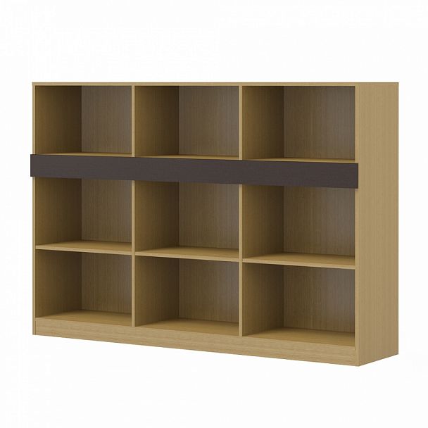 Стеллаж для документов "Спикер" ПК-СПК-СЖ136Х196-В1-1033 дуб скальный - Вид 1