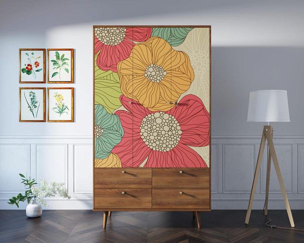 Шкаф трехстворчатый Berber принт 5 арт BB02/Print_05 - Вид 4