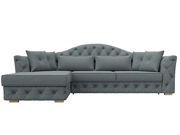 Диван угловой Артис левый угол Рогожка серый - Вид 2