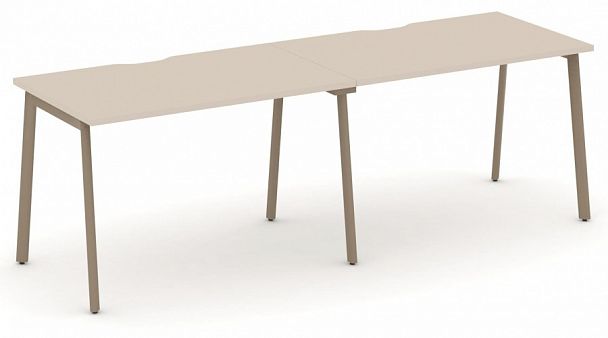 Рабочая станция на 2 места" ESTETICA" ES.RS-2.2-VP Капучино - Вид 1