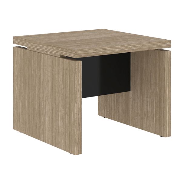 Стол журнальный СП-064-25-11 Дуб Натуральный/Черный глянец 600х600х500 KANON - Вид 1