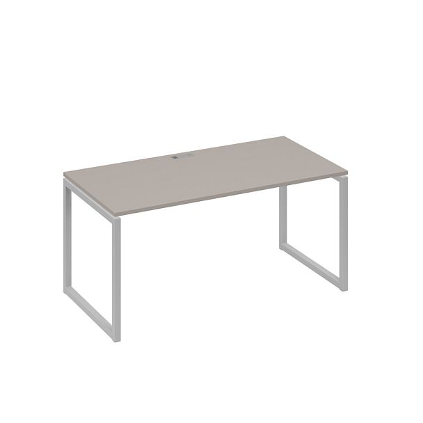 Стол письменный на металлокаркасе QUATTRO A4 А4 Б4 025 БП мокко премиум / металлокаркас серый - Вид 1