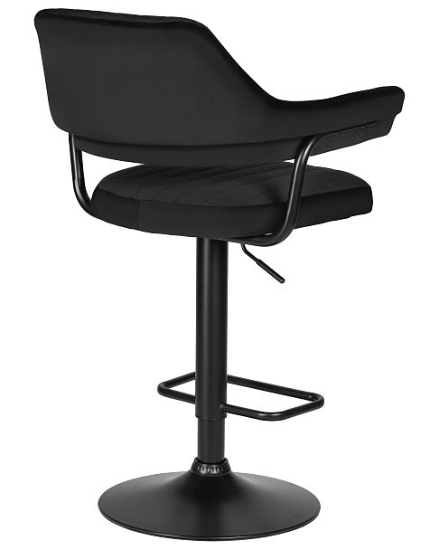 Стул барный DOBRIN CHARLY BLACK (черный велюр (MJ9-101)) - Вид 4