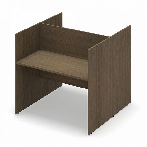 Стол офисный рабочий "Система-M" ПК-ССМ-СТ2С120Х120ВЭР/Д-В1-299 дуб шамони - Вид 1