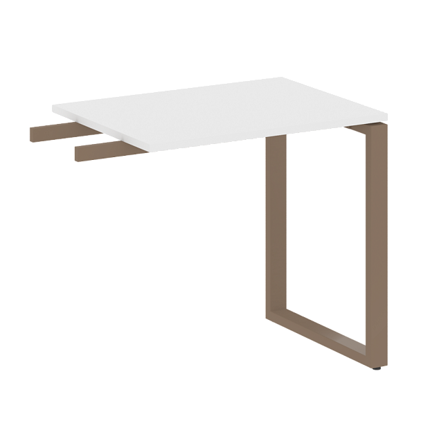Metal System Приставной элемент на О-образном м/к БО.ПР-2 Белый/Мокко металл 800*600*750 - Вид 1