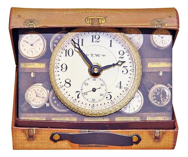 Настольные часы (10x14 см) Suitcase BCSC2S - Вид 1