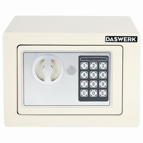 Сейф мебельный DASWERK SC-170EL (170х230х170 мм), электронный замок, бежевый, 291340 - Вид 4