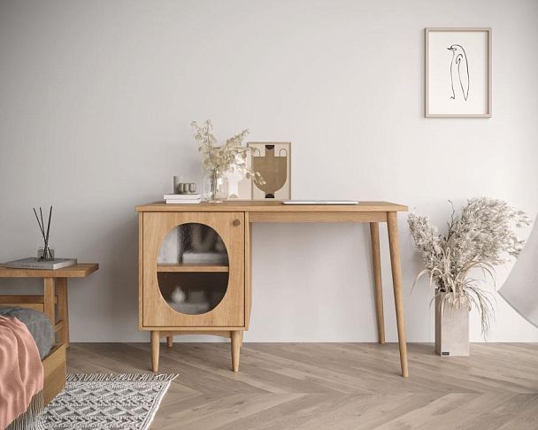 Стол рабочий Bubble с левой тумбой арт BBL09 - Вид 2