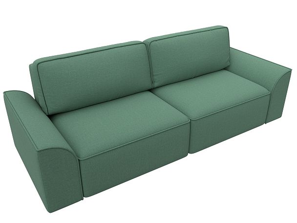 Диван прямой Лига-048 НПБ Рогожка зеленый - Вид 6