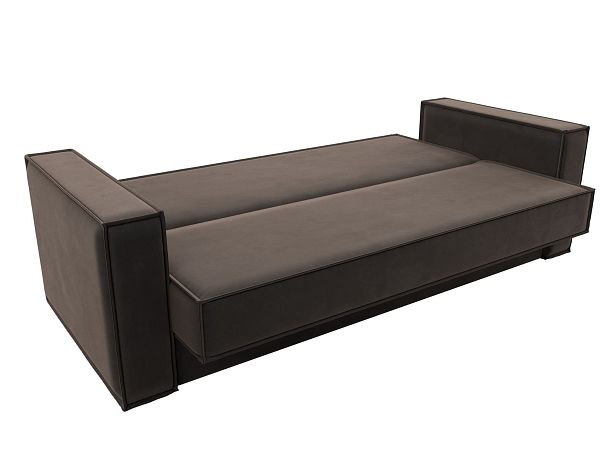 Диван-книжка Куба Велюр коричневый - Вид 7