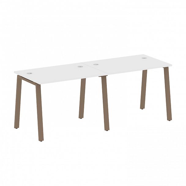 Рабочая станция "Metal System" БА.СМ-2.1 белый/мокко - Вид 1