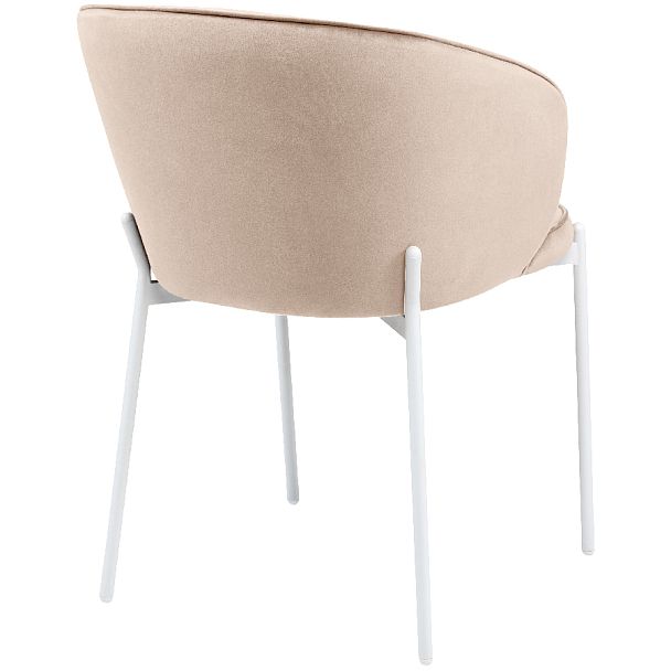 Комплект кухонных стульев Миэль кремовый велюр/белый, 3 шт. - Вид 4