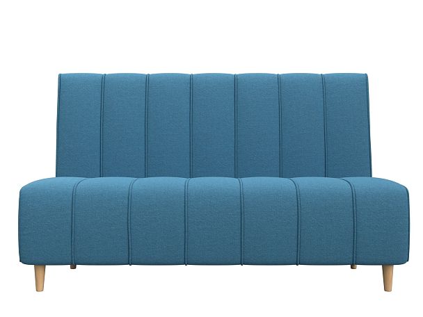 Диван кухонный прямой Ральф Рогожка голубой - Вид 2